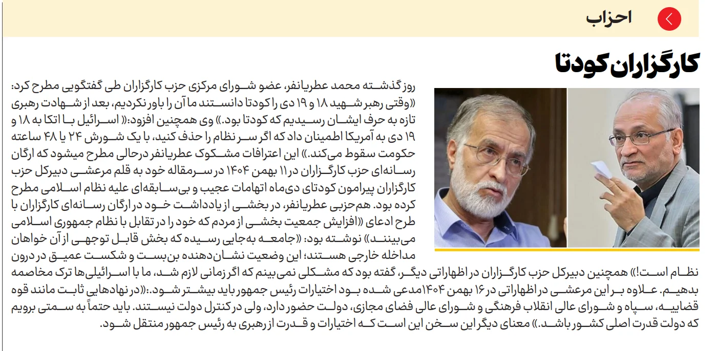 کارگزاران کودتا