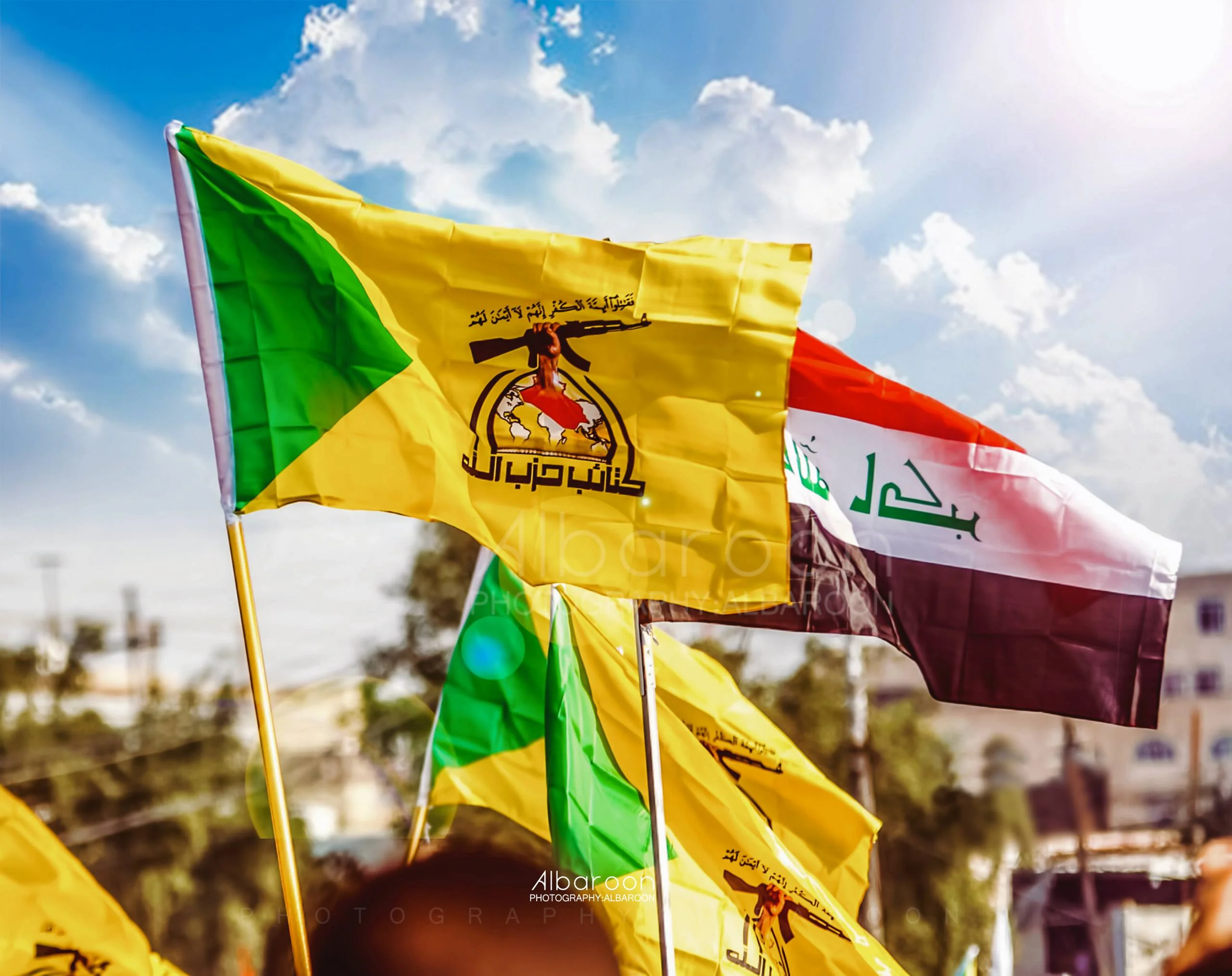 دبیرکل کتائب‌ حزب الله با داوطلبین جهاد با آمریکا دیدار کرد