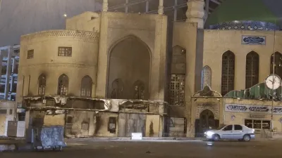 اغتشاشگران دو مسجد دیگر را در سعادت‌آباد به آتش کشیدند
