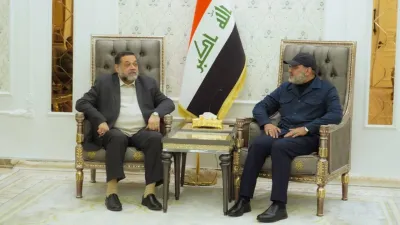 دیدار‌نماینده‌هیات‌حماس‌با‌فرماندهی‌یکی‌از‌فصائل‌مقاومت‌عراق