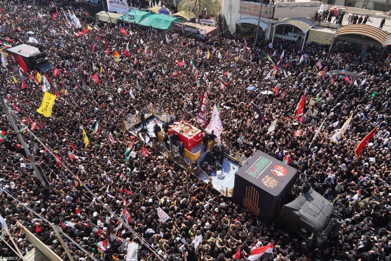 تشییع حماسی پیکر زعیم شهید امت در نجف اشرف 4 najaf